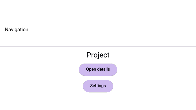 WaterUI navigation preview with a titled stack and navigation links